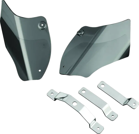 Kuryakyn Saddle Shields Heat Deflectors 00-17 Softail Smoke - RV and Auto Parts