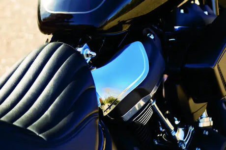 Kuryakyn Saddle Shields Heat Deflectors 18-Up Softail Models Smoke - RV and Auto Parts