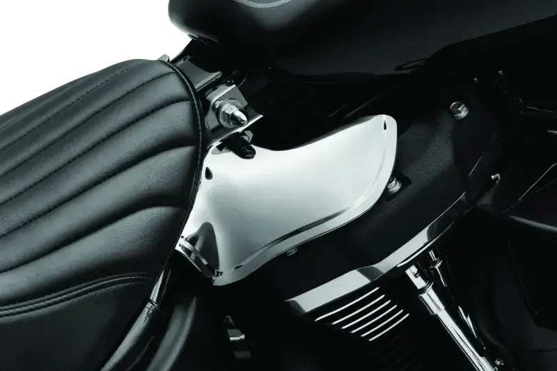 Kuryakyn Saddle Shields Heat Deflectors 18-Up Softail Models Smoke - RV and Auto Parts