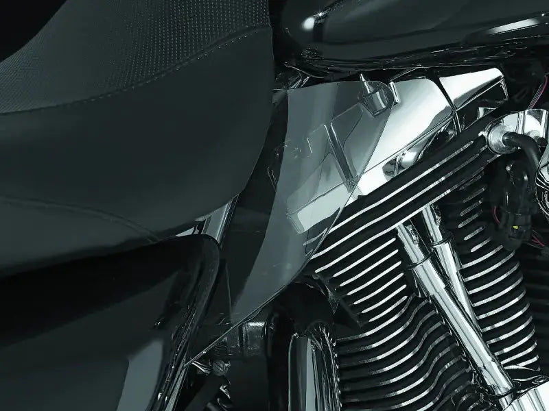 Kuryakyn Saddle Shields Heat Deflectors 97-07 Touring Smoke - RV and Auto Parts