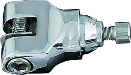 Chrome-plated metal fitting for Kuryakyn Serrated Replacement Clevis with hardware