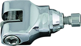 Chrome-plated metal fitting for Kuryakyn Serrated Replacement Clevis with Hardware