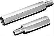 Polished metal threaded rods for Kuryakyn Shift Linkage Extension Kit Chrome