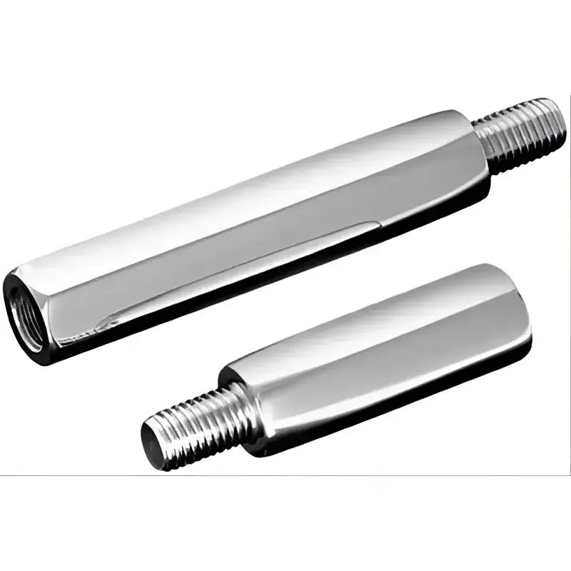 Polished metal threaded rods for Kuryakyn Shift Linkage Extension Kit Chrome