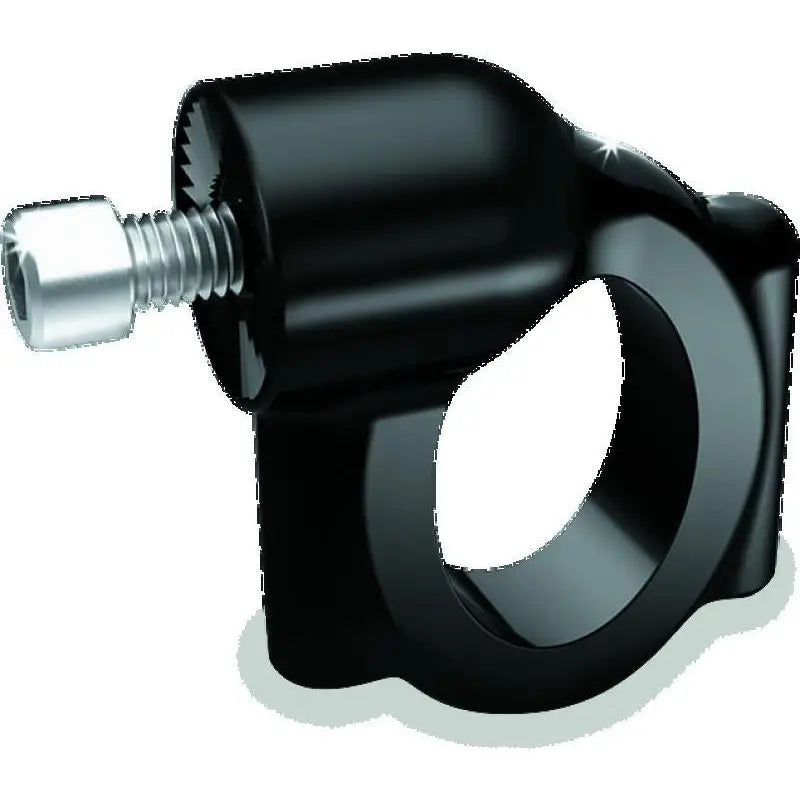 Kuryakyn 3116 Kuryakyn Side Mount License Plate Holder Clamp 86-17 Softails Gloss Black - 3116