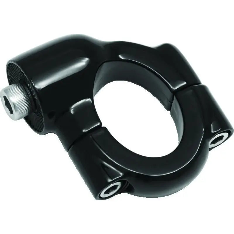 Kuryakyn 3117 Kuryakyn Side Mount License Plate Holder Clamp Softail Models Gloss Black - 3117