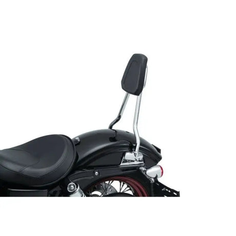Motorcycle backrest for Dyna with Kuryakyn Sissy Bar For Dyna Chrome 6583