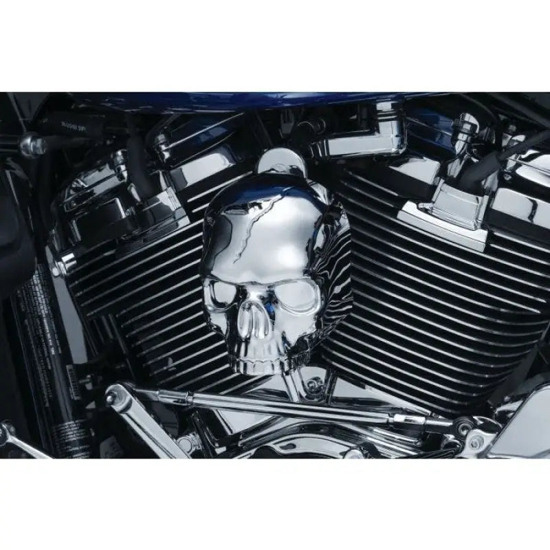 Kuryakyn Skull Horn Cover 17-Up With Waterfall Style Chrome - 5730 - Exterior Styling