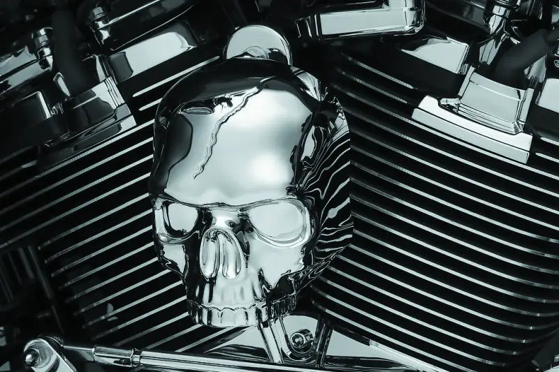 Kuryakyn Skull Horn Cover 17-Up With Waterfall Style Chrome - 5730 - Exterior Styling