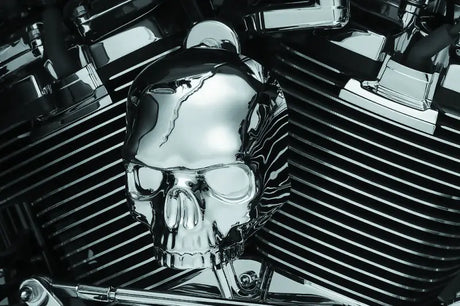 Kuryakyn Skull Horn Cover 17-Up With Waterfall Style Chrome - 5730 - Exterior Styling