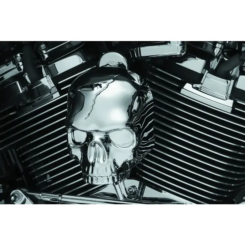Kuryakyn Skull Horn Cover 17-Up With Waterfall Style Chrome - 5730 - Exterior Styling