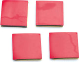Four red square pads for Kuryakyn Skull Horn Cover Service Kit 5732