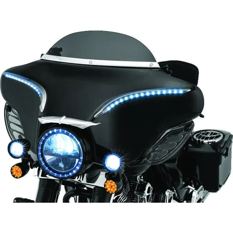 Kuryakyn 1310 Kuryakyn Smooth Windshield Trim 96-13 Touring Chrome - 1310