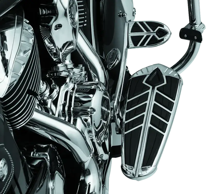 Kuryakyn Spear Brake Pedal Pad For 14-23 Indian Models Chrome - RV and Auto Parts