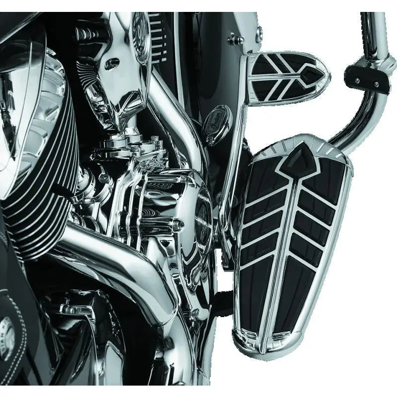 Kuryakyn 5650 Kuryakyn Spear Driver Floorboard Inserts Indian Chrome - 5650
