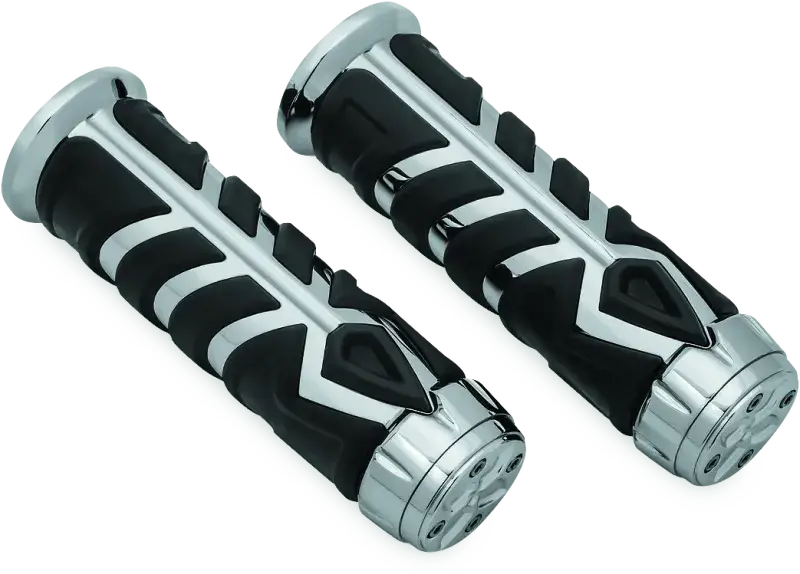Kuryakyn Spear Grips For 7/8in Universal Indian Chrome - Controls