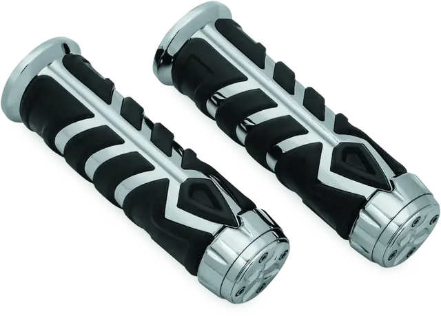 Kuryakyn Spear Grips For 7/8in Universal Indian Chrome - Controls