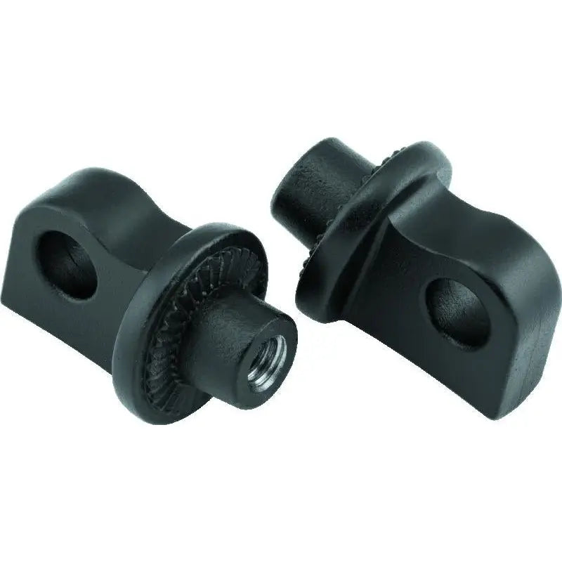 Kuryakyn 8898 Kuryakyn Splined Peg Adaptors Satin Black - 8898
