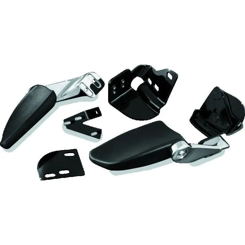 Kuryakyn 8958 Kuryakyn Stealth Passenger Armrests 97-13 Touring Models Chrome - 8958