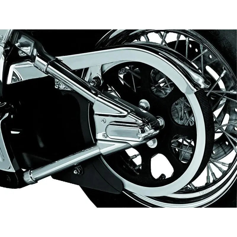 Kuryakyn 8256 Kuryakyn Swingarm Cover Kit - Unlighted 00-07 Softail Models Chrome - 8256