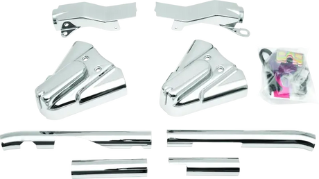Kuryakyn Swingarm Cover Kit - Unlighted 86-99 Softail Models Chrome - RV and Auto Parts