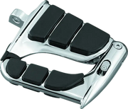 Kuryakyn Swingwing Peg with Male Mount Adapter in chrome finish for motorcycles.