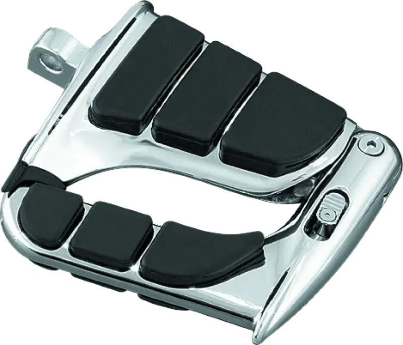 Kuryakyn Swingwing Peg with Male Mount Adapter in chrome finish for motorcycles.