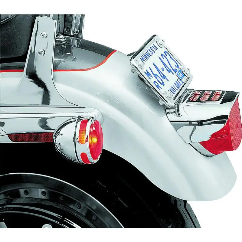 Kuryakyn 8130 Kuryakyn Tail Lamp Visor With Slots Chrome - 8130