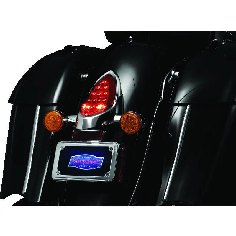 Kuryakyn 7697 Kuryakyn Tail Light Top Trim Indian Models Chrome - 7697