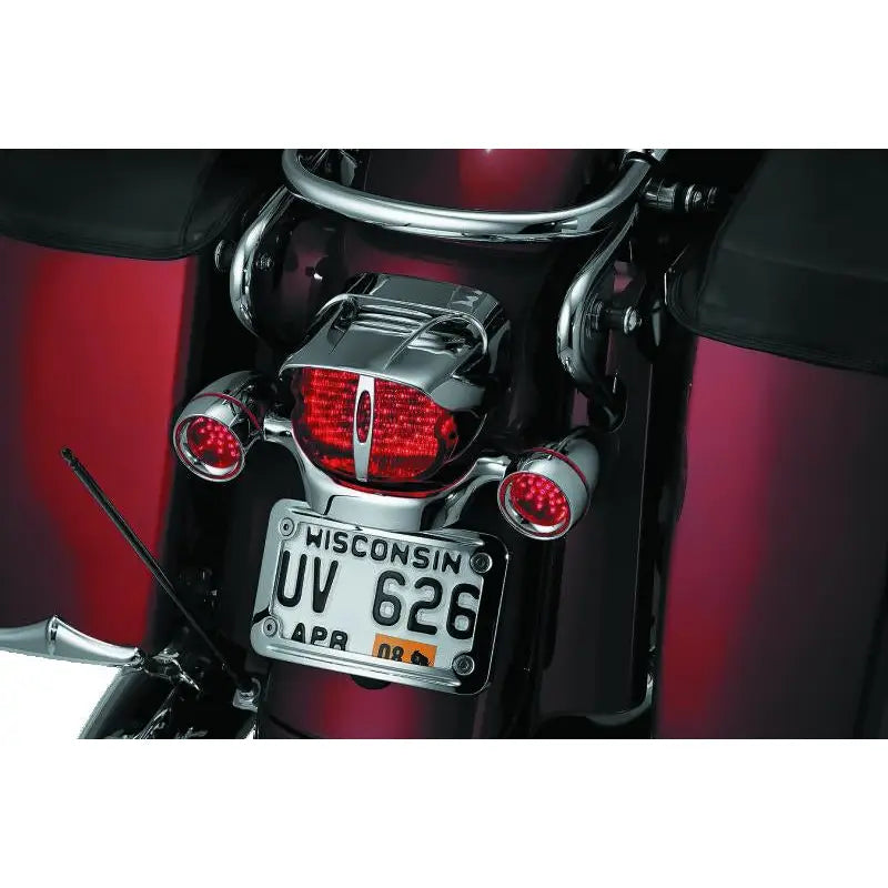 Kuryakyn 9008 Kuryakyn Taillight Visor Without Slots Chrome - 9008