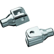 Kuryakyn 7939 Kuryakyn Tapered Peg Adapter Front Chrome - 7939