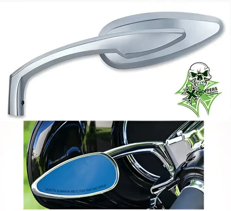 Kuryakyn Teardrop Mirrors Chrome - 1707 - Interior Accessories