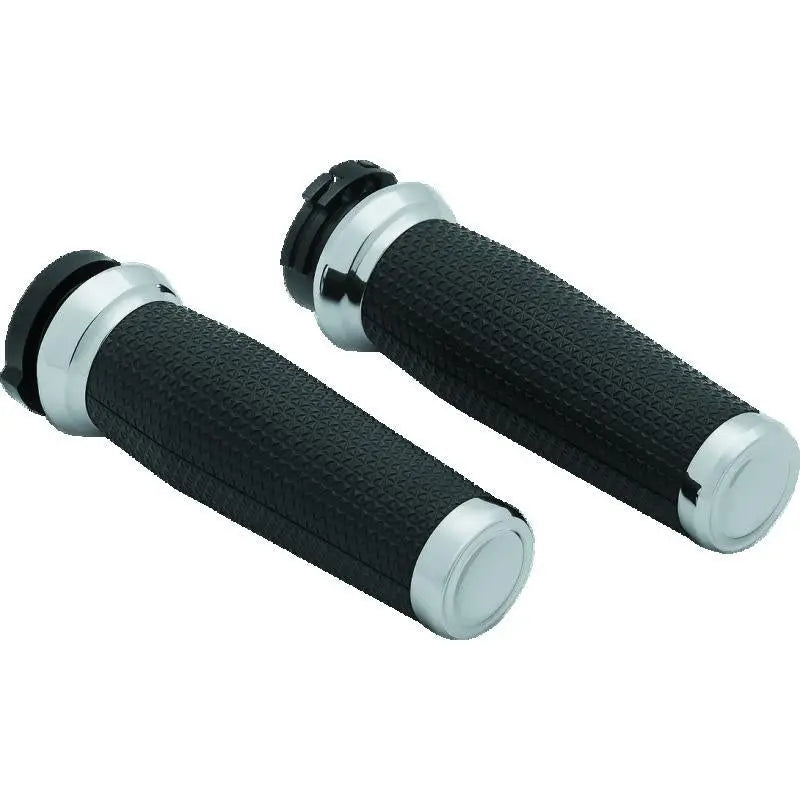 Kuryakyn 5940 Kuryakyn Thresher Grips Dual Cable Chrome - 5940