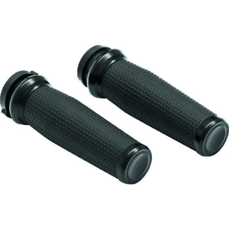 Kuryakyn 5943 Kuryakyn Thresher Grips Throttle-By-Wire Black