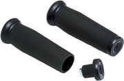 Black rubber Kuryakyn Thresher Grips for bikes, universal 7/8 inch handles