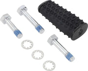 Black textured handlebar grip with mounting hardware for Kuryakyn Thresher Shift Peg