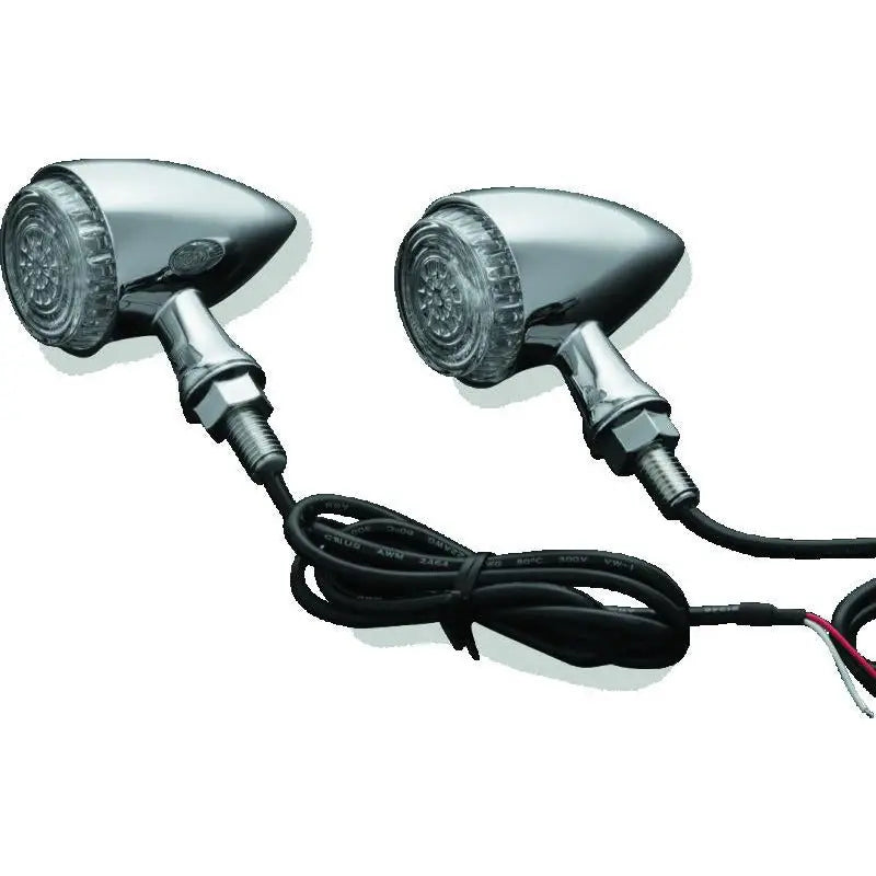 Kuryakyn 2508 Kuryakyn Torpedo Indicator LED Amber Lights Turn Only Chrome - 2508