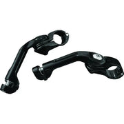 Kuryakyn 7575 Kuryakyn Tour Tech 6in Back Arms With 1-1/4in Clamps Without Pegs Black - 7575