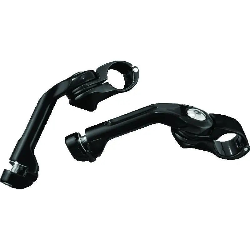 Kuryakyn 7575 Kuryakyn Tour Tech 6in Back Arms With 1-1/4in Clamps Without Pegs Black - 7575