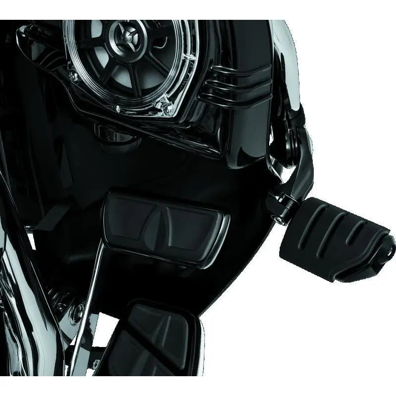 Kuryakyn 7583 Kuryakyn Tour Tech Trident Dually 4in Back Arm With 1-1/4in Clamps Black - 7583