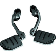 Kuryakyn 7584 Kuryakyn Tour Tech Trident Dually 6in Back Arm With 1-1/4in Clamps Black - 7584