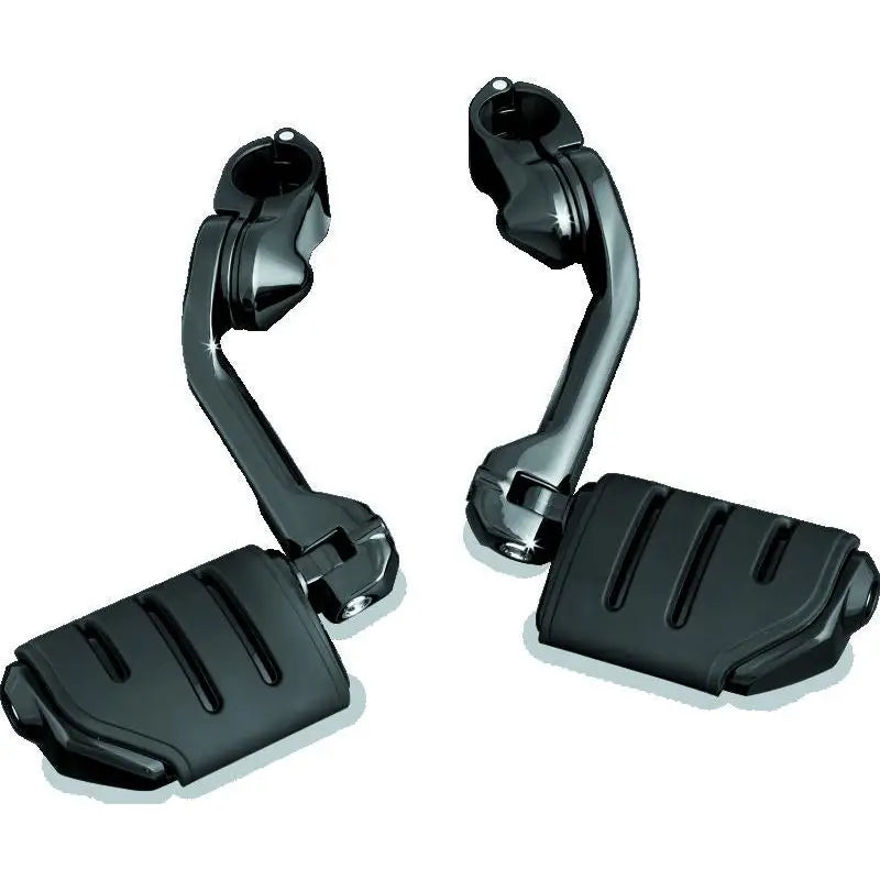 Kuryakyn 7584 Kuryakyn Tour Tech Trident Dually 6in Back Arm With 1-1/4in Clamps Black - 7584