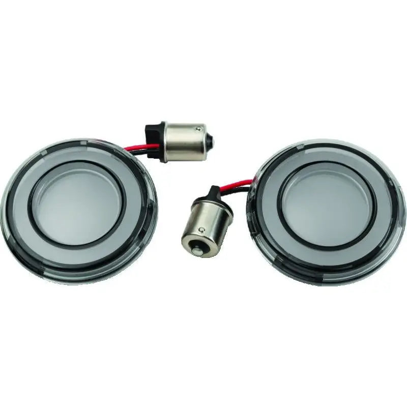 Kuryakyn 2907 Kuryakyn Tracer L.E.D. Front Turn Signal Insert, Red Light, Smoke Lens 1156