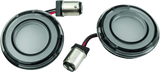Kuryakyn Tracer L.E.D. Turn Signal Inserts Red/Red Smoke Lens Rear - Lights
