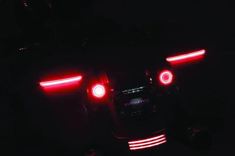 Kuryakyn Tracer L.E.D. Turn Signal Inserts Red/Red Smoke Lens Rear - Lights