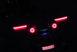 Kuryakyn Tracer L.E.D. Turn Signal Inserts Red/Red Smoke Lens Rear - Lights
