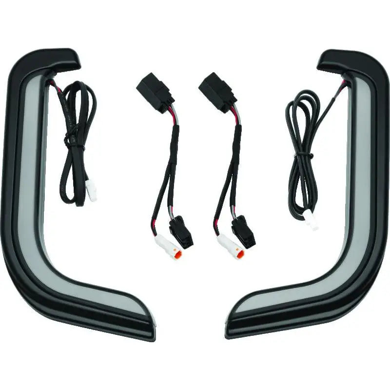 Kuryakyn 2957 Kuryakyn Tracer LED Fairing Lower Accents Black - 2957