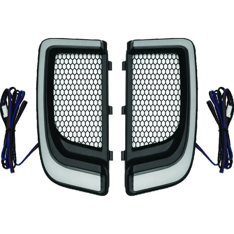 Kuryakyn 5064 Kuryakyn Tracer Lower Fairing Grill Black