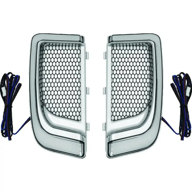 Kuryakyn 5063 Kuryakyn Tracer Lower Fairing Grill Chrome