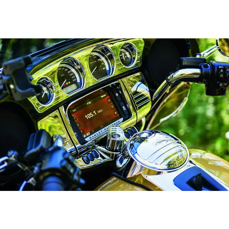 Kuryakyn 6968 Kuryakyn Tri-Line Fuel Door Chrome - 6968